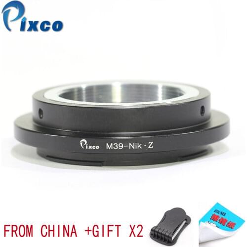Pixco For M39-N/Z Lens Mount Adapter Ring M39 Lens to Suit for Nikon Z Mount Camera For Nikon Z6, Z7 +Gifts