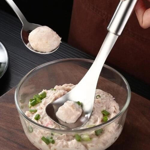 Non-Stick Meatball Maker Spoon Stainless Steel Meat Ball Mold Spoon Creative Kitchen Utensil Gadget Meat Tool