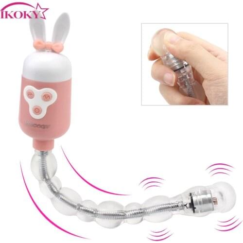 G Spot Vagina Massager Long Dildos Anal Beads Butt Plug 8 Modes Vibrator Sex Toys for Women Men Magic Wand Vibrators Flexible
