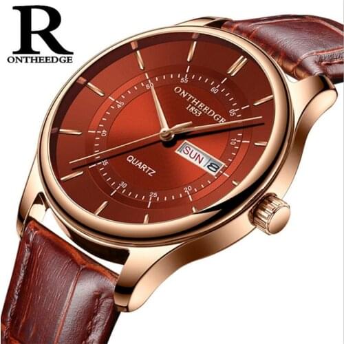 Minimalist stylish men quartz watches drop shipping 2018 new fashion simple brown clock male wristwatches gifts auto date clock
