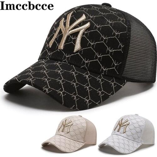 Fashion Cotton Baseball Caps Adjustable Mesh Snapback Hats for Women Men Summer Breathable Hip Hop Hat Streetwear Casual Dad Hat