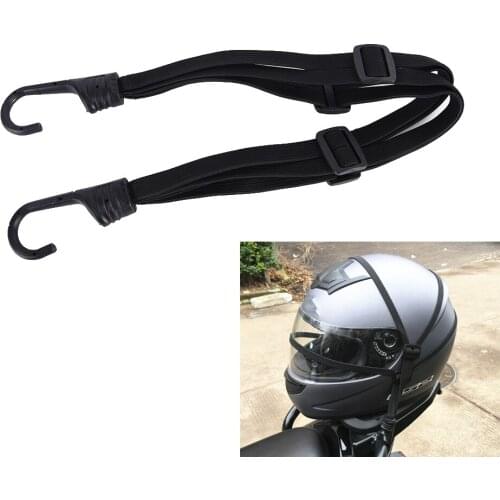 Motorcycle Helmet Luggage Rope Elastic Strap Bungee Cord Bandage Strapping Tape Adjustable Strap Net Cable W/ Hooks Ties Belting