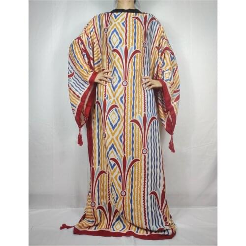 Muslim Abaya 2021 Dubai Traditional Prayer Muslim Bohemian Long Sleeve Kaftan Maxi Dresses For Women Dashiki African Boubou