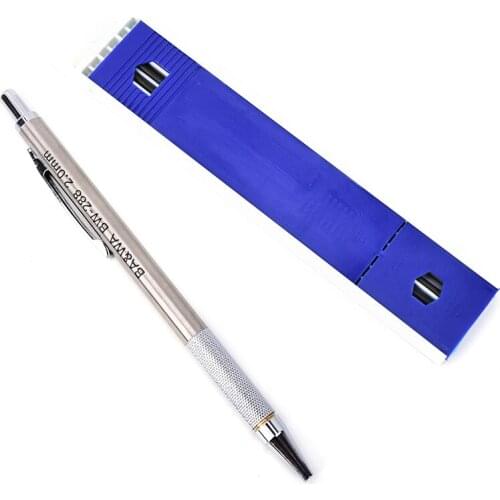 Mechanical Pencil Set Lead Holder Metal 2.0mm Drafting Drawing Pencil With Refill For Artist Students School Office Stationeries
