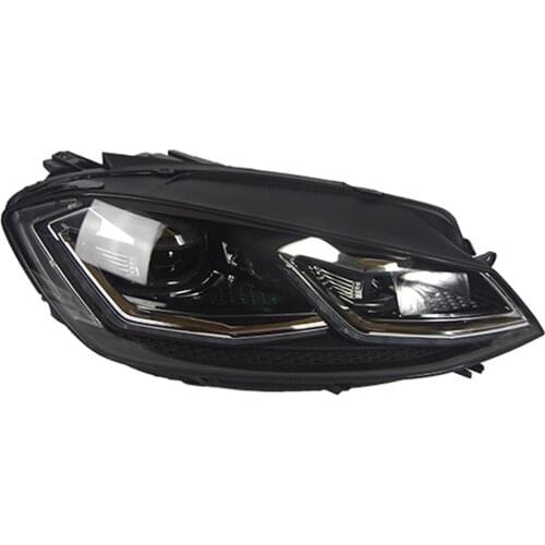 Head Lamp for GOLF 7 TSI 2013-2017 DRL GOLF7.5 Bi-Xenon Lens HID Double U with D2 LED volkswagen golf 7 mk7 led headlights