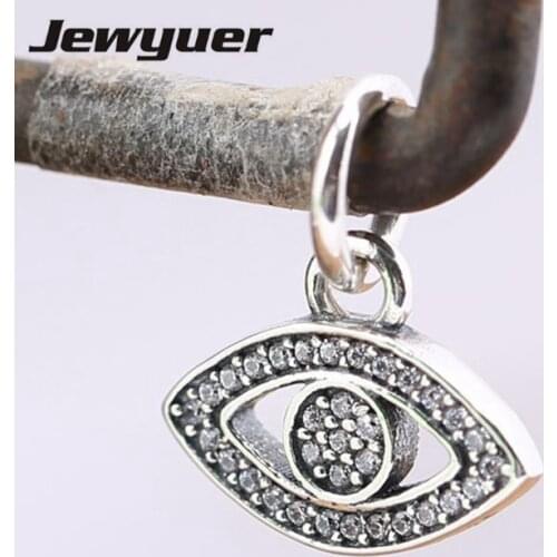 Symbol of Eye Sight charms 925 sterling silver pendant charm fit beads bracelets necklace DIY gift fine Memnon jewelry DA132