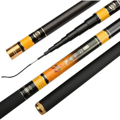 3.6/4.5/5.4/6.3/7.2m Portable Carbon Fishing Rod Pole Stream Rod Super Light Hard Hand Stick Telescopic Rod Spare Part GAN030