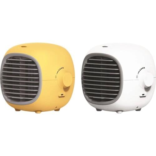 Portable Air Conditioner Fan, Personal Air Cooler, Small USB Quiet Desktop Air Cooler Table Mini Conditioner Fan Home Office