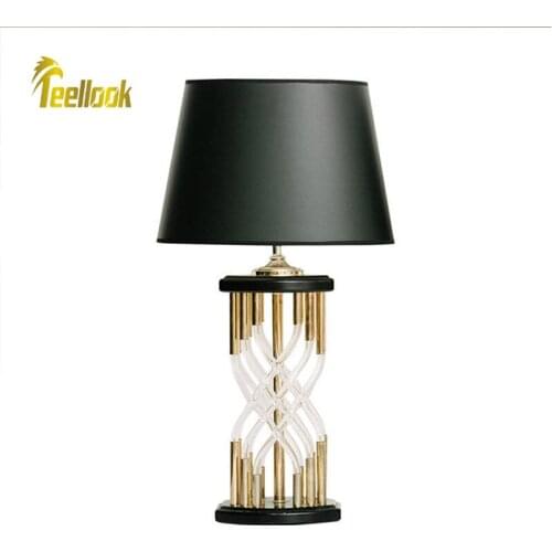 Teellook Modern creative art table lamp bedroom bedside lamp personality design living room decorative table lamp