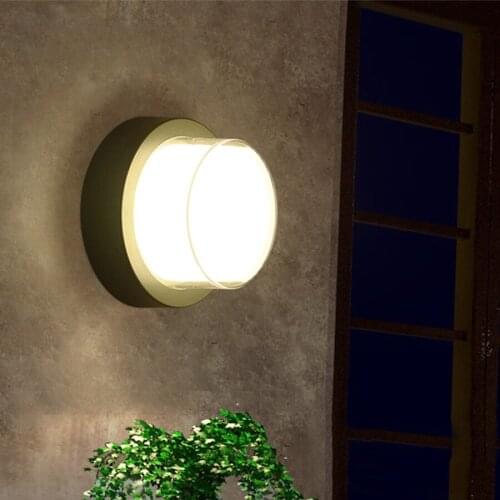 Beiaidi Outdoor Garden10W LED Modern Wall Light Waterproof Corridor Aisle Hotel Porch Light Villa Balcony Patio Fence Wall Light