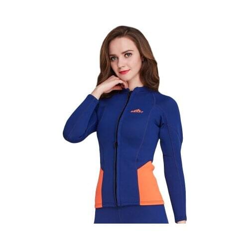 Top Only 2mm warm Wetsuits neoprene spearfishing diving suit women wet suit surfing windsurf sports swimsuit surf dive