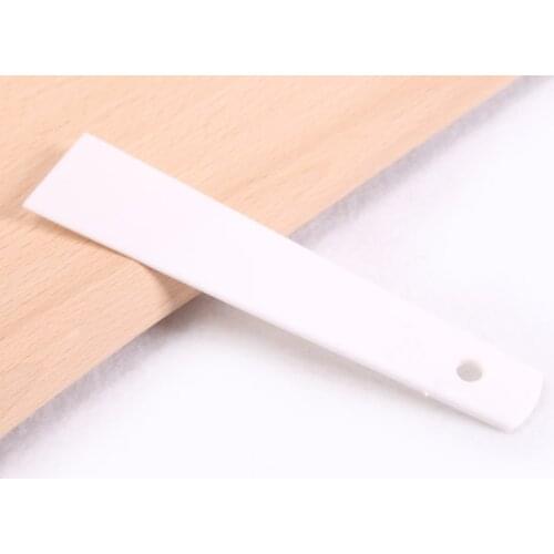 1pc White Plastic Leather Scraper Gluing Gumming Board DIY Handmade Sewing Leather Tool Apply Glue Sheet Leather Accessories