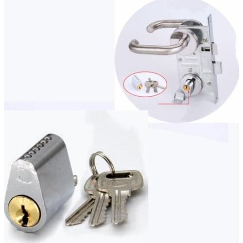 1pc Fire Door Lock Cylinder Copper Core Entrance Interior Security body Tube Well Short Lock Escape Access safety door Hardware