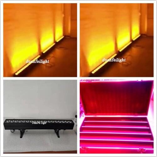 10lot+2 flycase) super bright led bar dmx led wash wall rgbwa 18x15w 5in1stage colorful bar led ip20