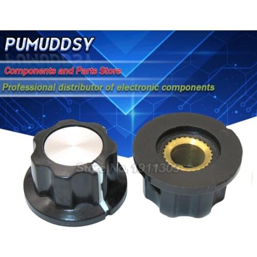 10PCS MF-A01 bakelite potentiometer potentiometer knob cap diameter 19.5MM with RV16 hole 3.2MM
