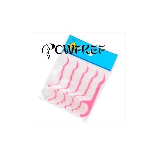 100Pcs/Lot Disposable Dental Flosser Interdental Brush Teeth Stick Toothpicks Floss Pick Oral Care