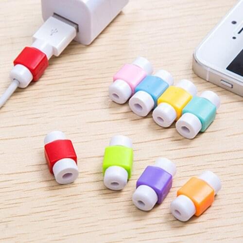 1000pcs/lot Wholesale Candy Color Universal Charger Cable Protector Cover for Earphone for iPhone Cable Winder
