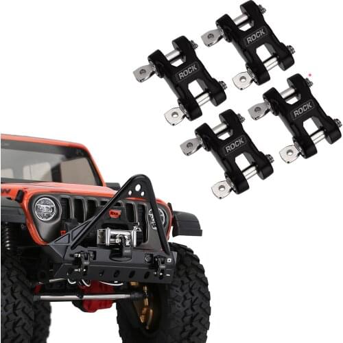 2PCS/4PCS Metal Bumper ROCK Tow Hook D-ring for 1/10 RC Crawler Car Traxxas TRX-4 Axial SCX10 90046 Redcat GEN8