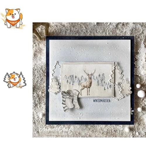 4PCS/Lot Christmas Tree Metal Cutting Dies Scrapbooking Stencil DIY Embossing Craft Die Cuts Card Making New Dies For 2019