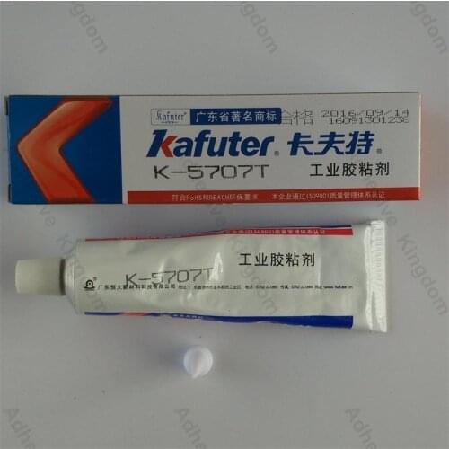 5pcs Kafuter 100g K-5707T transparent silicone capacitance fixed rubber plastic metal bonding quick-drying
