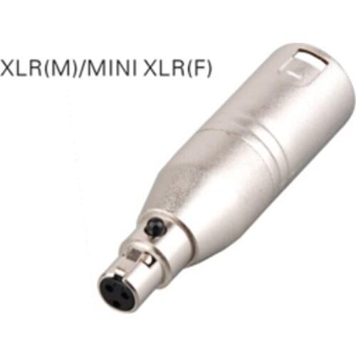 50pcs/lot Adapter Xlr male to mini xlr 3 pin Female Mic connector adapter