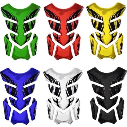 60%HOT 2Pcs Fishbone Oil Gas Fuel Tank Sticker Protector Universal Motorcycle Decal