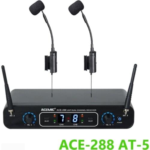 ACEMIC ACE-288 AT-5 wireless musical Instruments microphone for accordion,acoustic guitar, stringed instrument