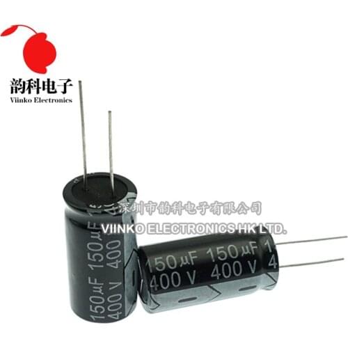 400V Aluminum Electrolytic Capacitor 1UF 2.2UF 3.3UF 4.7UF 6.8UF 10UF 15UF 22UF 33UF 47UF 68UF 82UF 100UF 120UF 150UF 220UF