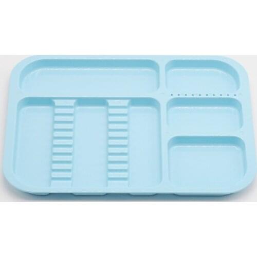 Autoclavable Dental Clinic Item Divided Separate Type Tray Plastic Instrument 1Pcs