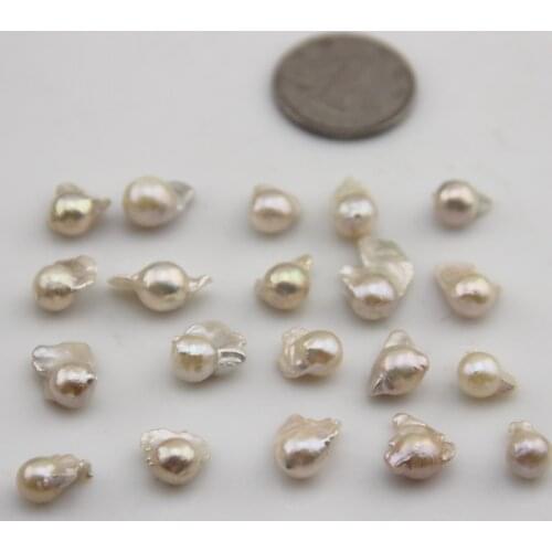 8-10mm Size Natural Freshwater Pearl Beads, Loose Irregular Shape Pearl Baroque Beads, Fashion Women Jewelry DIY Accessories