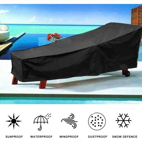Summer Chair Cover Chaise Lounge Cover Waterproof Lounge Chair Recliner Protective Cover For Outdoor Courtyard Garden Patio