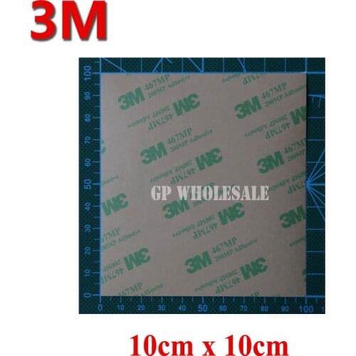 5PCS 10cmx10cmx0.05mm Clear 3M 467 467MP 200MP Double Sided Adhesive Tape For Touch Screen Iphone LED LCD Nameplate