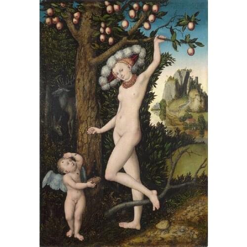 HD Print Canvas Picture Adam and Eve in the garden nursery Iraq art craft gift for friends free shipping