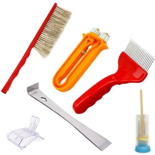 1 set Beekeeping Tools Uncapping Fork Hive shovel Queen Bee Marker Queen Cage Beekeeping Supplies Bees Tools Beekeeping