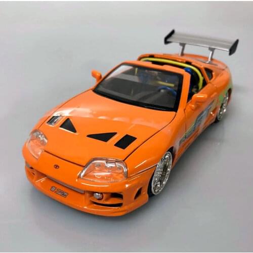 JADA 1/24 Scale Classic Car Model Toyota Supra Diecast Metal Car Model Toy For Collection,Gift,Kids,Decoration