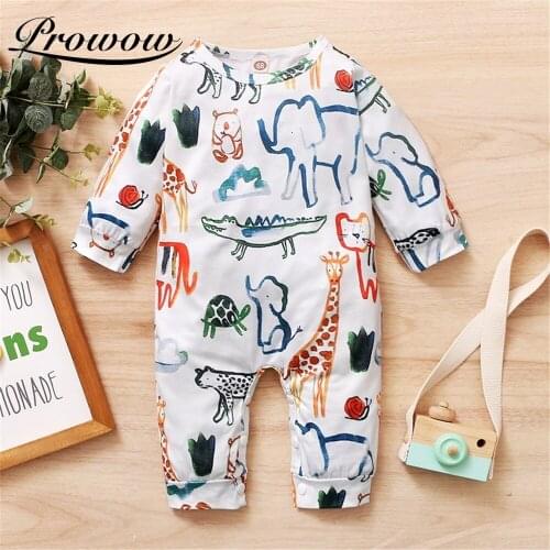 Prowow Baby Animals Clothes Kids Baby Boys Clothing Cartoon Childrens Overalls For Newborns Jumpsuit Fashion Infant Bobysuits