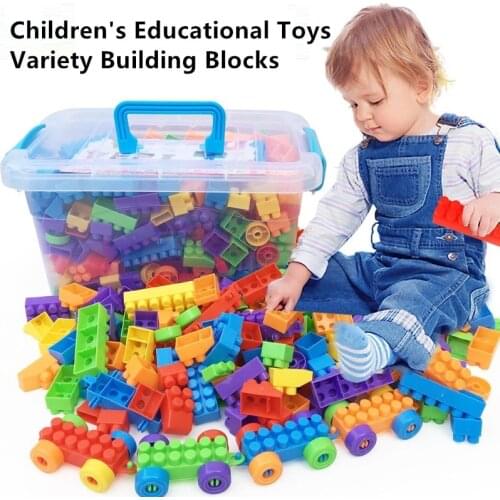 Hot toy toys For kids Inserting and assembling Large particle Building Blocks educational toys DIY Constructor toys For children
