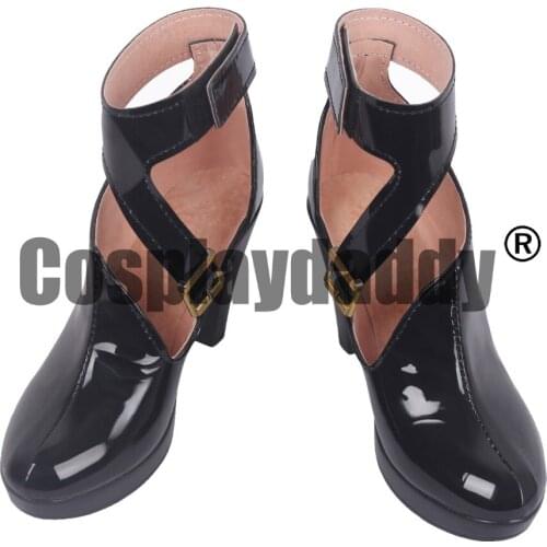 LOL Agonys Embrace K/DA Evelynn Cosplay Black High Heel Shoes S008