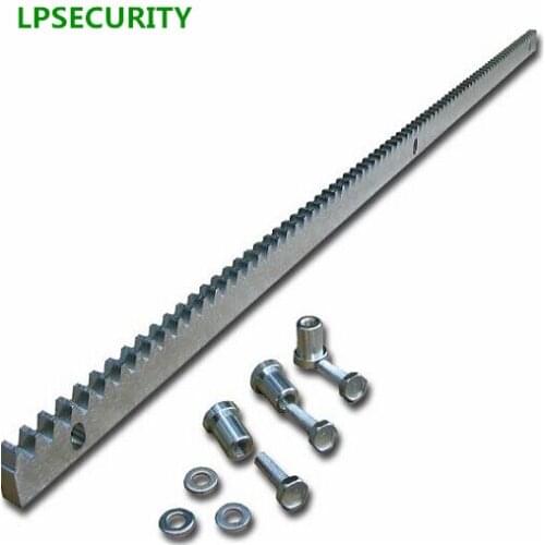 LPSECURITY Tooth Rack for sliding gate opener gate rail/ galvanized steel tooth rack rails 5m totally, more than 16ft