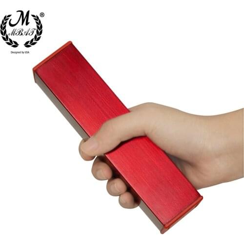 M MBAT MJ-05 Orff Instrument Metal Sand Tube Shaker Child Education Musical Parts Rectangle ChildrenPercussion Instruments