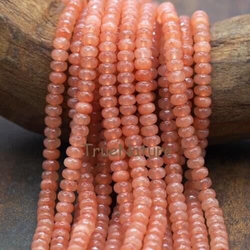 Malaysian Jades Loose Beads Faceted Jades Rondelle Beads Strand Jewelry Bracelet Necklace Jewelry Findings In 5*8 mm BE7882