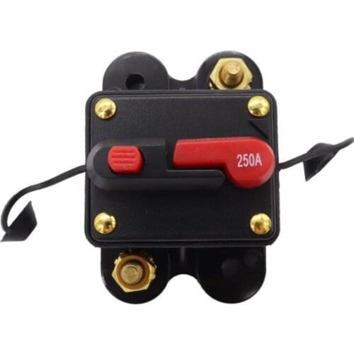 12v 100aA car audio modification with switch automatic fuse holder power protection automatic recovery circuit breaker