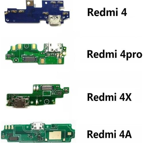 New Microphone Module+USB Charging Port Board Flex Cable Connector Parts For Xiaomi Redmi 4 4Pro 4A 4X Replacement