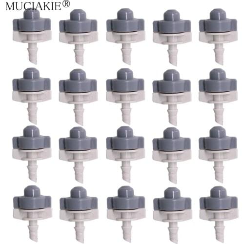 MUCIAKIE 20PCS 9-10L/h Sprinkler Spray Irrigation Greenhouuse Hanging Fogger 7mm Barb Range 0.8M Flowers And Plants Micro Spray