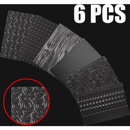 6Pcs Bakeware Texture Sheet Set Transparent Texture Mat Cake Mould For DIY Cookie Fondant Sugar Craft Decoration Baking Tools
