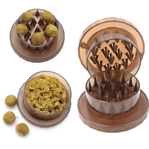 Plastic Pellets Fishing Bait Crusher Fishing Boilie Grinder Box Fodder Tools, 102x56mm