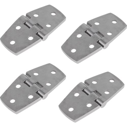 High Polished Boat Hinge - Marine Cabin Door Hinge - 316 Stainless Steel (Pack 4)