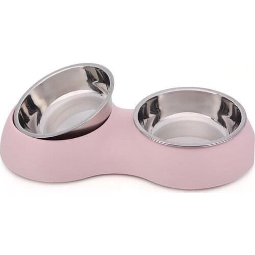 Dog Feeder Drinking Bowls for Dogs Cats Pet Food Bowl Comedero Perro Miska Dla Psa Gamelle Chien Chat Voerbak Hond D1374