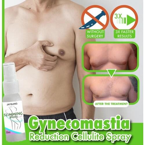 Gynecomastia Reduction Cellulite Spray Mens Muscle Accelerator Sprayer 30ml Natural Extracts for Tightening Muscle JDH88