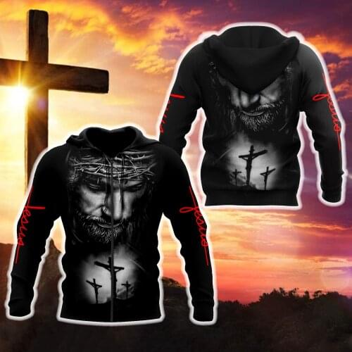Mens Hoodie Premium Christian Jesus 3D All Over Printed Unisex Sweatshirt For Men/women Autumn Casual Pullover Zipper Streetwear